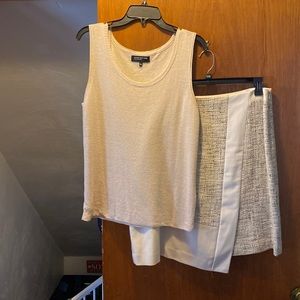 Beige skirt and top